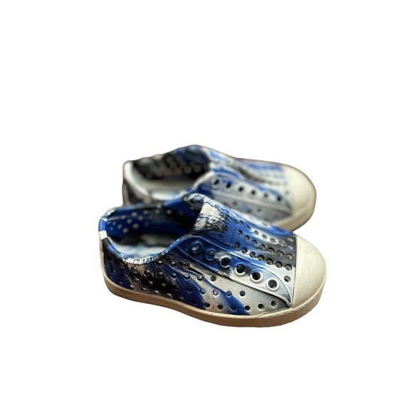 Native Shoes Other - Blue Marble Tie Dye Baby/ Toddler Native Shoes Size C 4